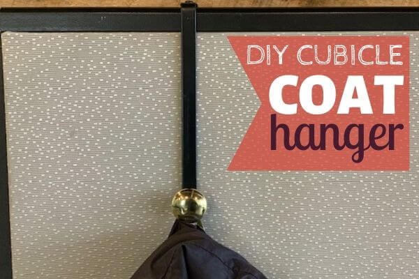 DIY cubicle coat hanger  coat hook for cubicle