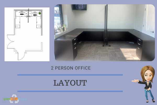 2 person office layout