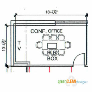 Conference Table Size for 18' x 10' Room